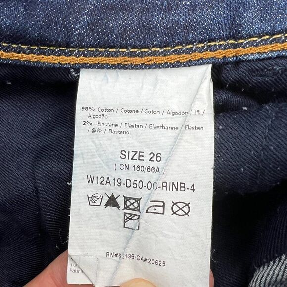 Pre-Loved Guess Women Denim Skinny Blue Jeans Cotton Straight Leg Pants US 26 - Picture 14 of 16